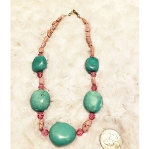 Turquoise & Swarovski Necklace